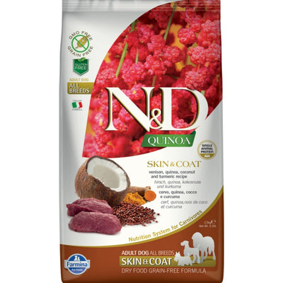 N&D Kinoa Skin & Coat Geyik Dog Köpek Maması 2.5 Kg