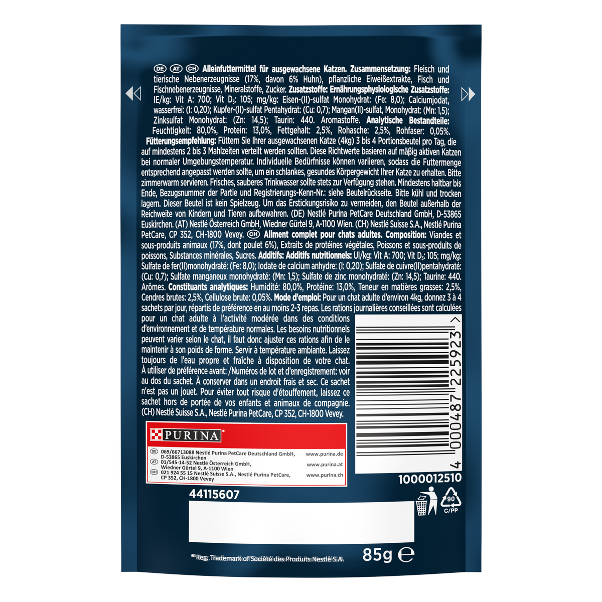 Gourmet Perle Izgara Tavuklu Yaş Kedi Maması 85gr