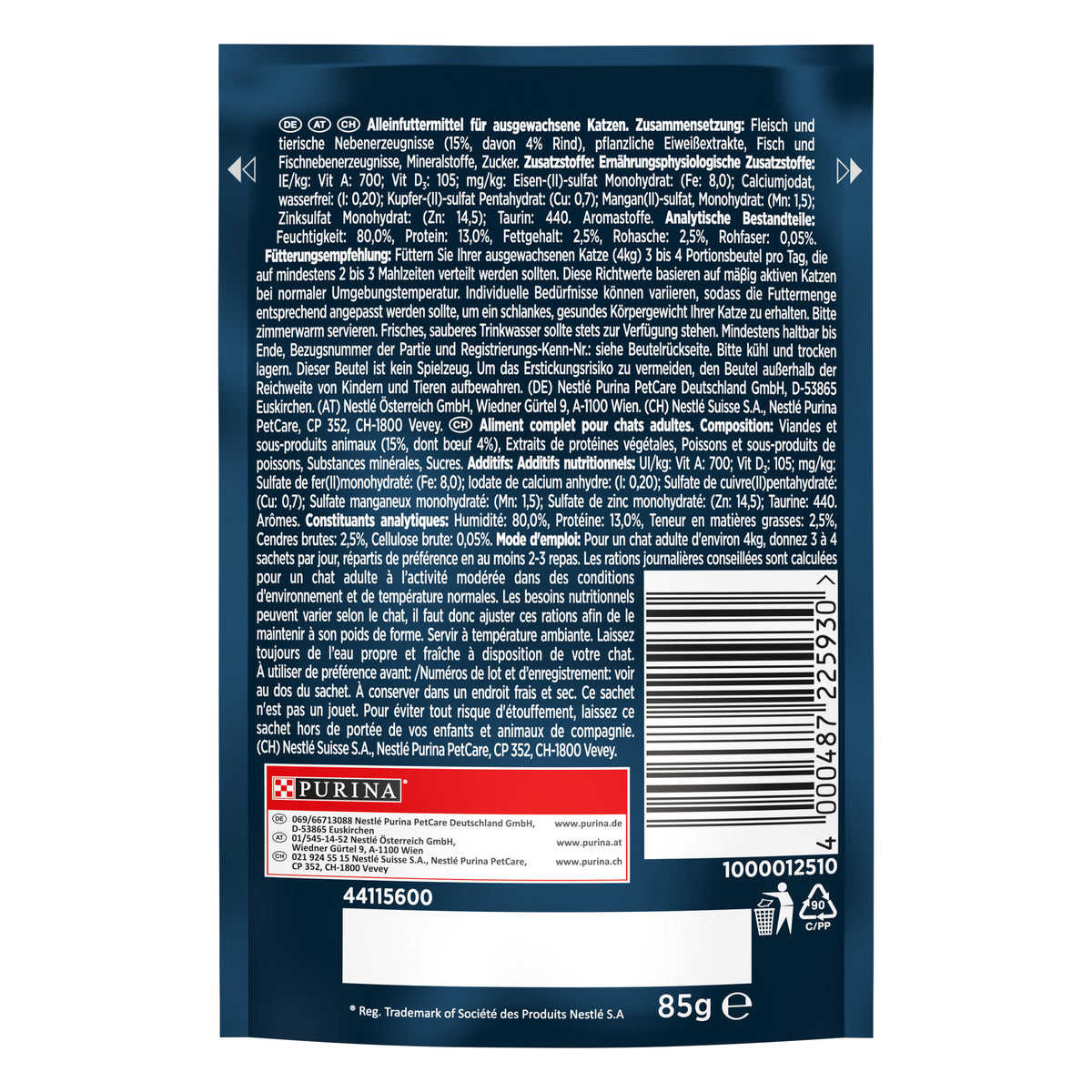 Gourmet Perle Izgara Sığır Etli Yaş Kedi Maması 85gr