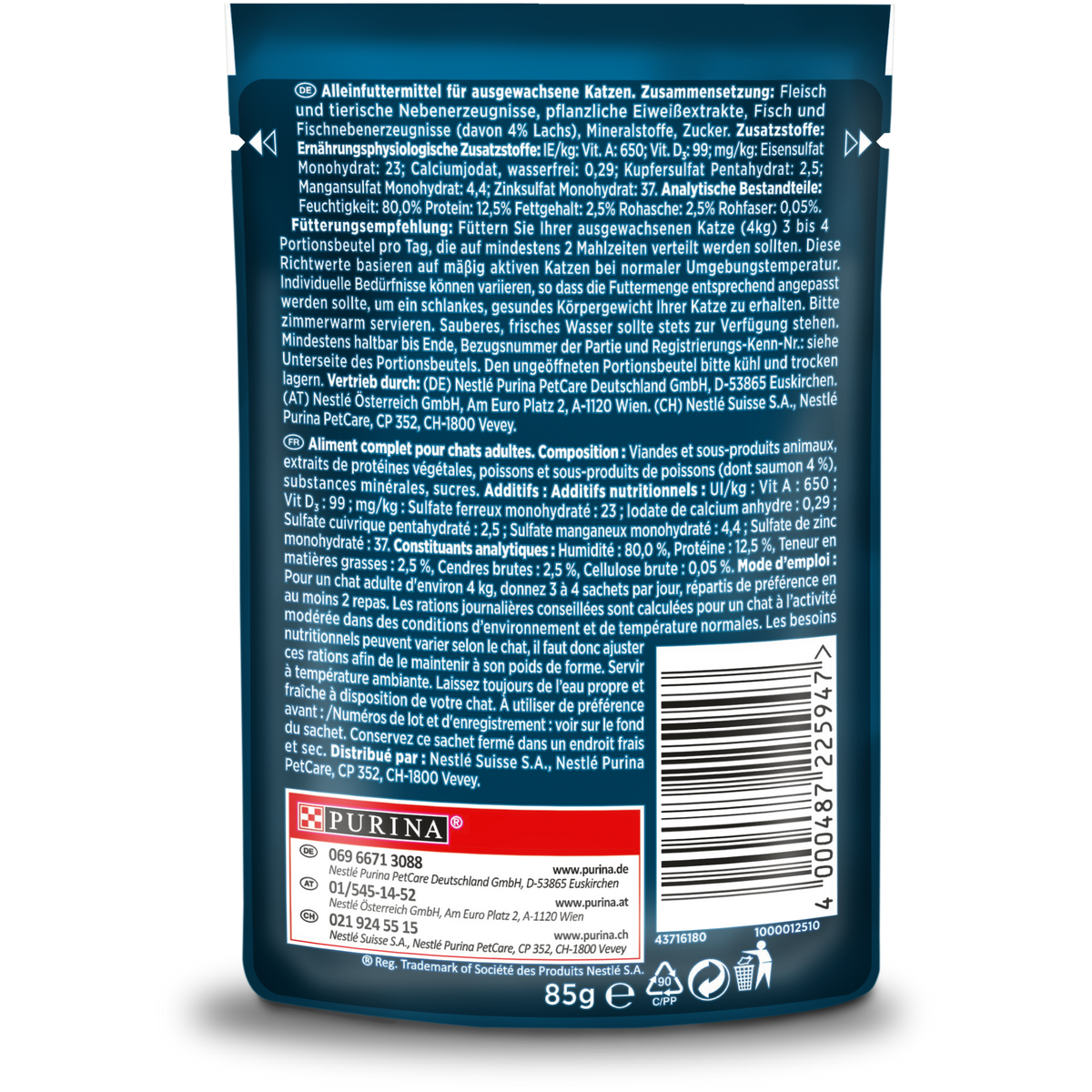 Gourmet Perle Izgara Somonlu Yaş Kedi Maması 85gr