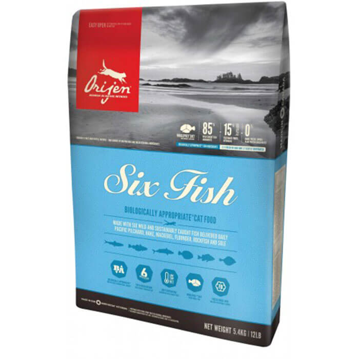 Orijen Six Fish Kedi Maması 5.4 Kg - Tüm Irk Ve Yaşam Evreleri İçin