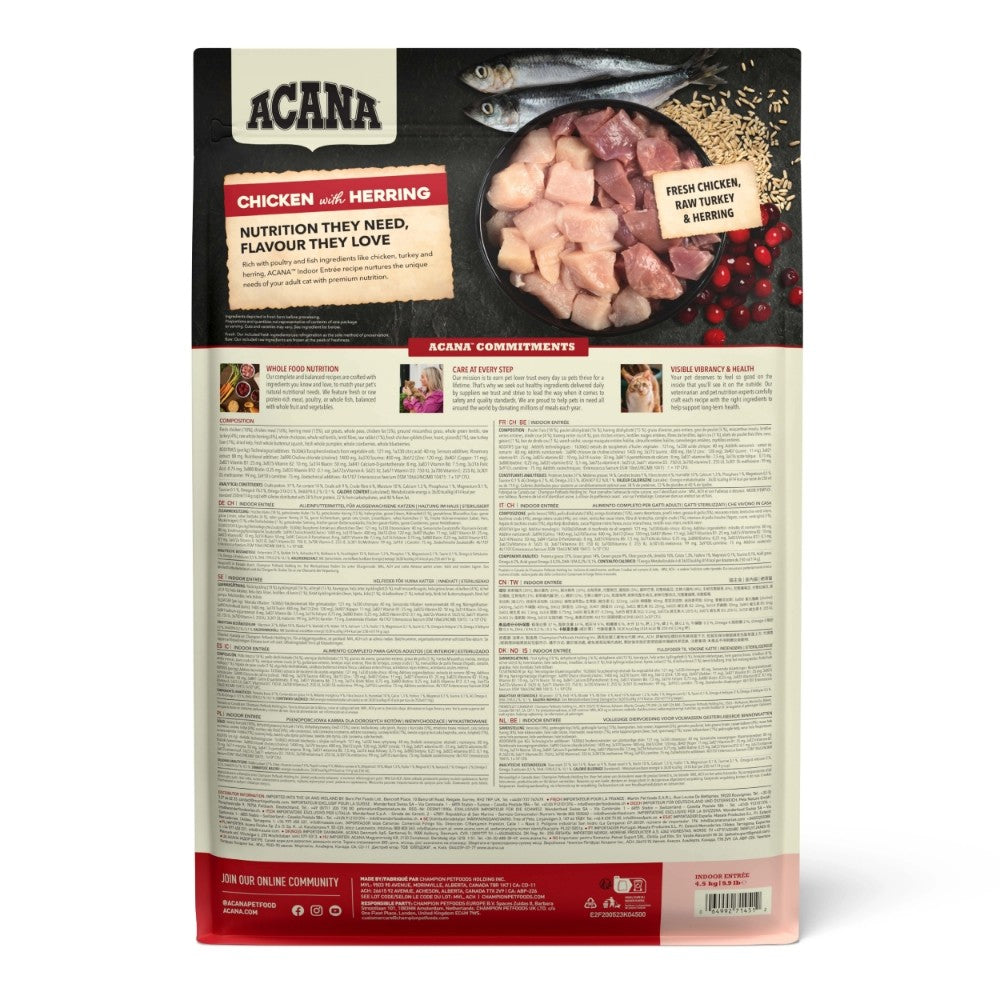 Acana Indoor Entree Sterilised Yetişkin Kedi Maması 4.5 Kg