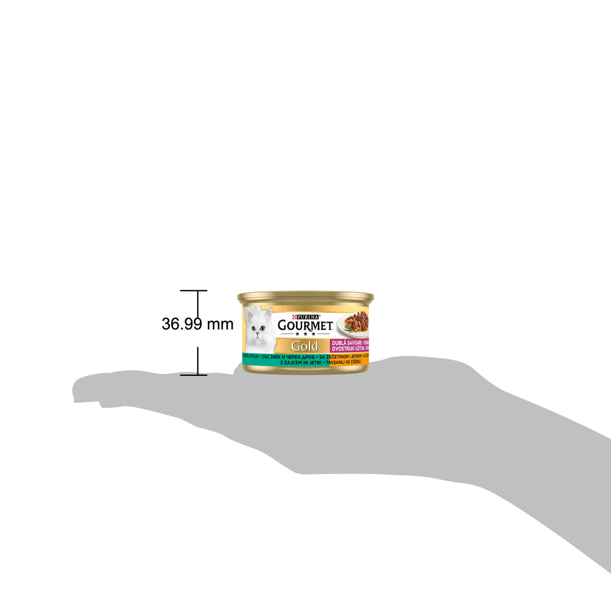 Gourmet Gold Çifte Lezzet Tavşan&Ciğer 85gr Yaş Kedi Konservesi