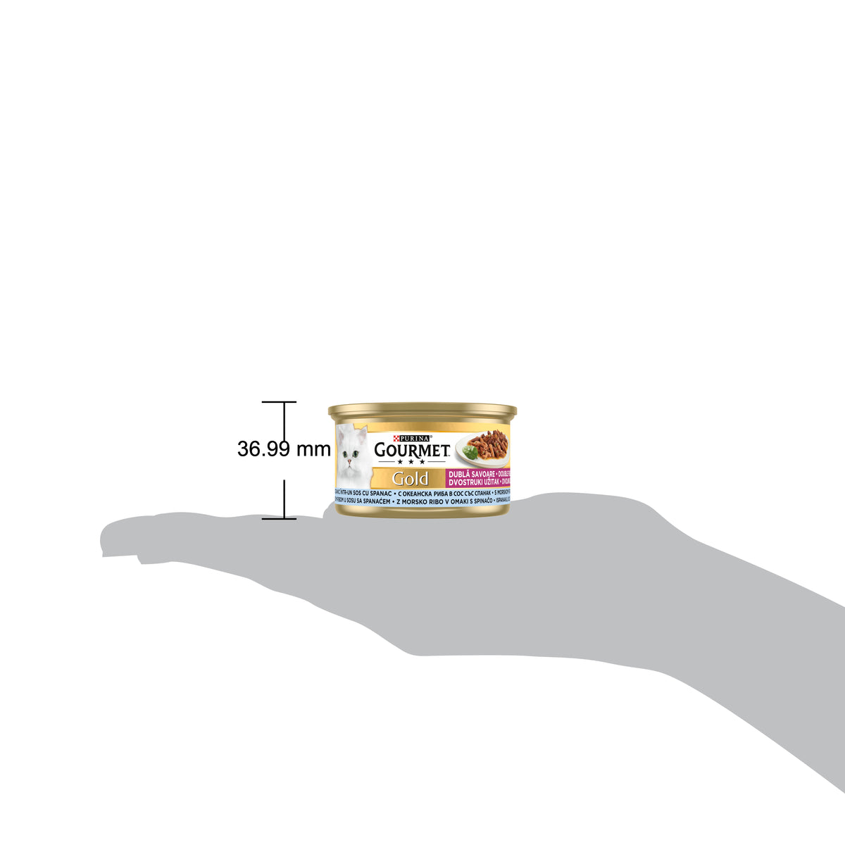 Gourmet Gold Çifte Lezzet Okyanus Balık&Ispanak 85gr Yaş Kedi Konservesi