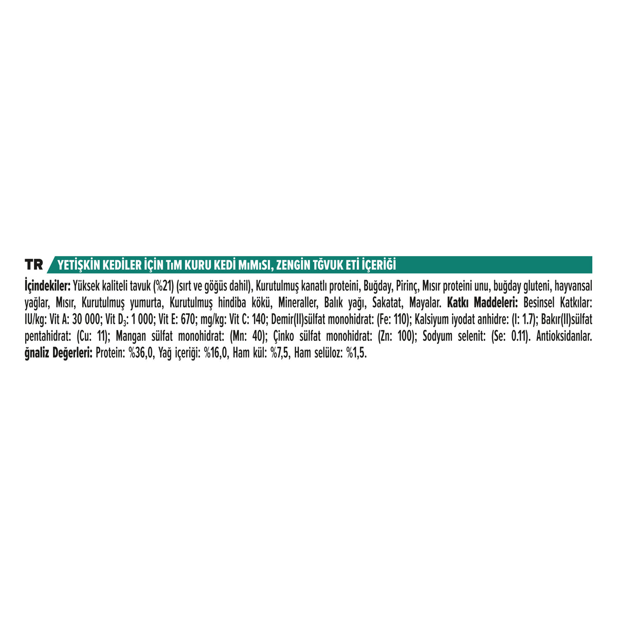 Pro Plan Tavuklu 1.5 Kg Yetişkin Kuru Kedi Maması
