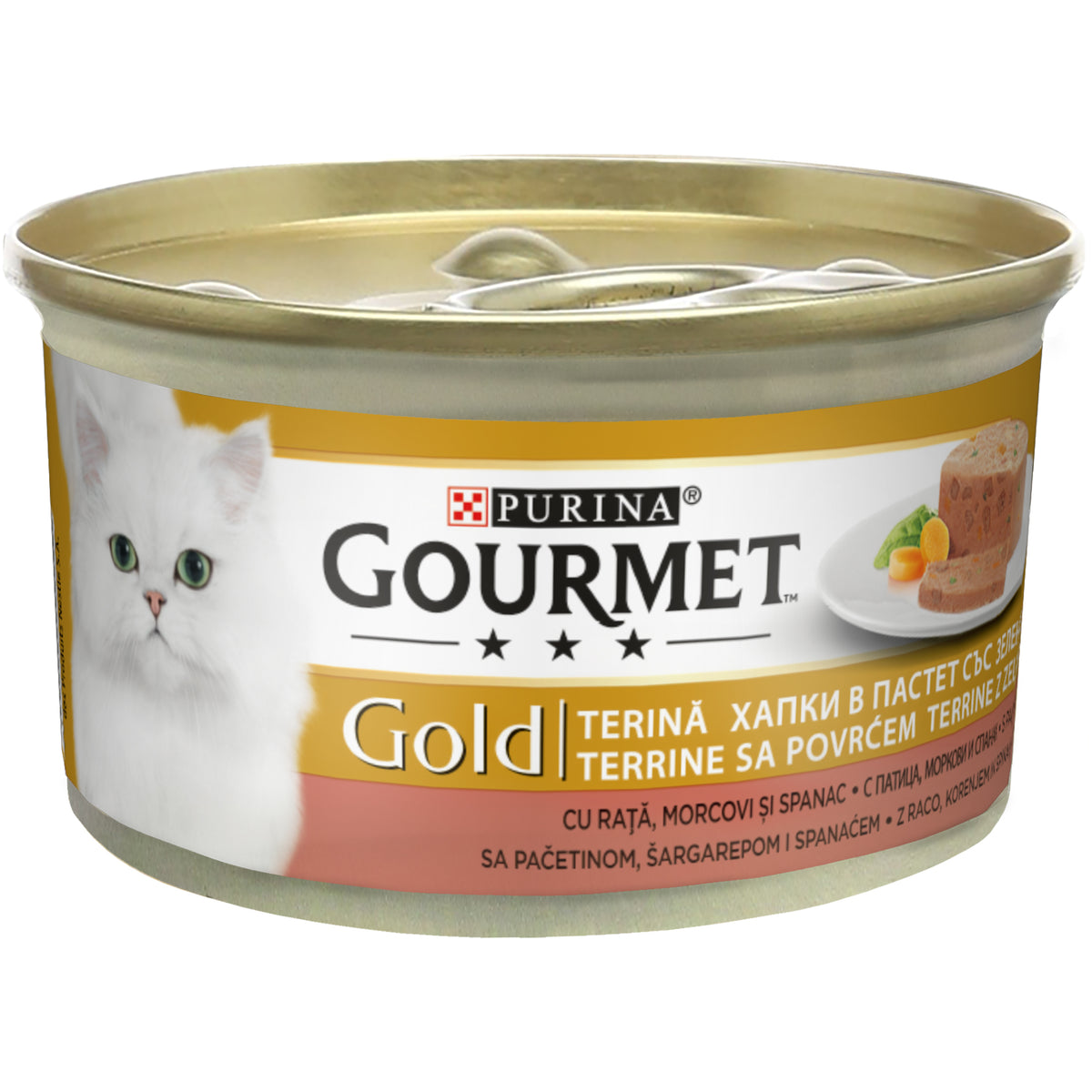 Gourmet Gold Kıyılmış Ördek&Havuç&Ispanak 85gr Yaş Kedi Konservesi