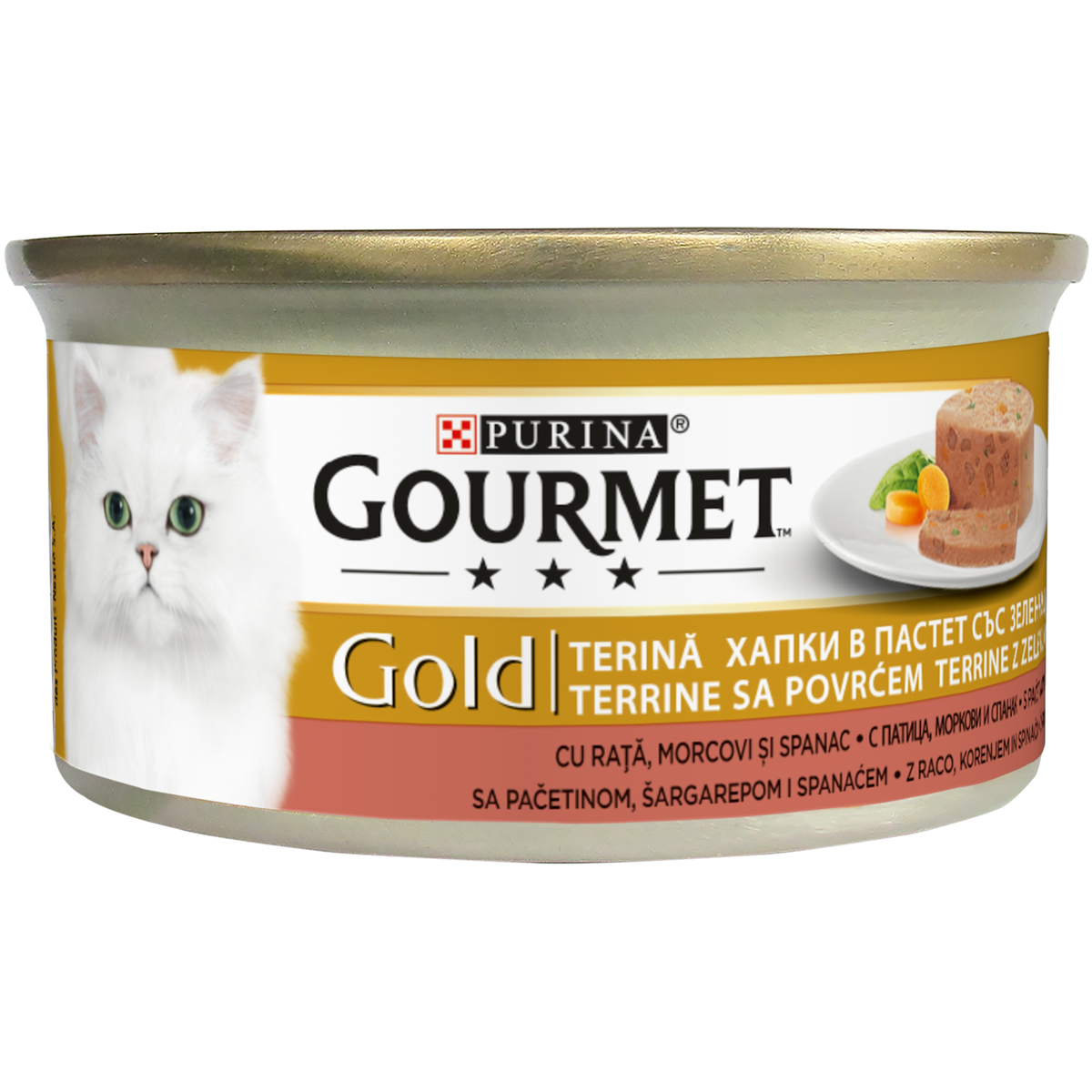 Gourmet Gold Kıyılmış Ördek&Havuç&Ispanak 85gr Yaş Kedi Konservesi