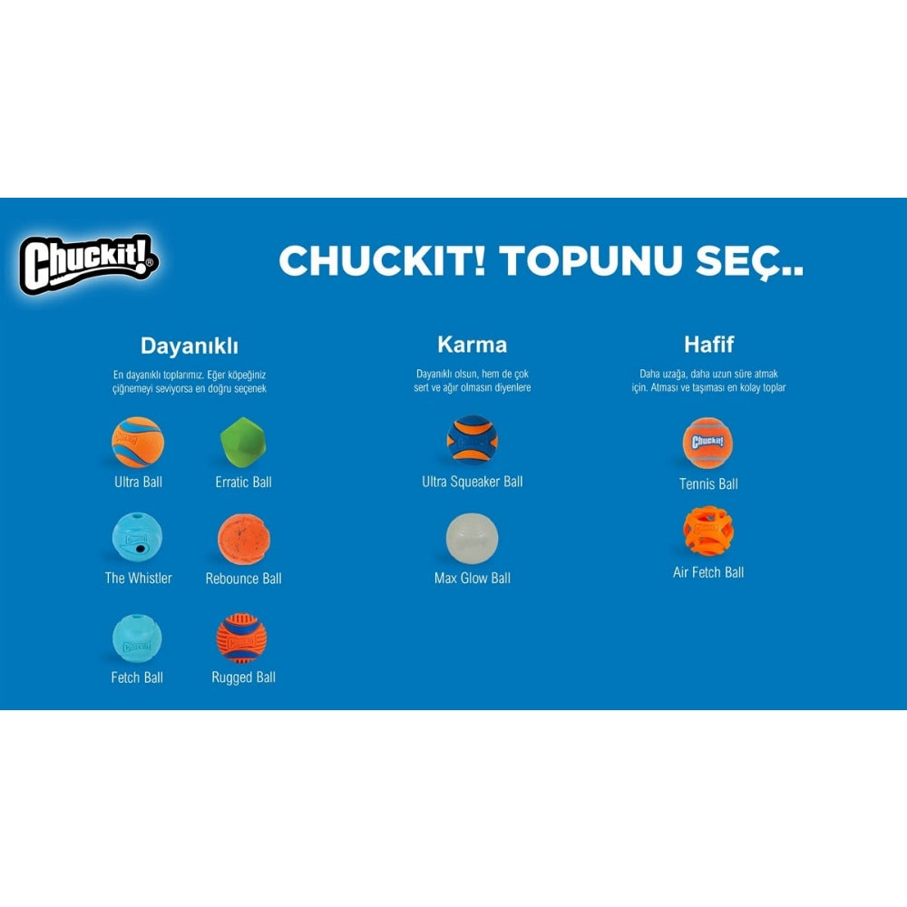 Chuckit! 2'li Köpek Tenis Oyun Topu (XL Boy)