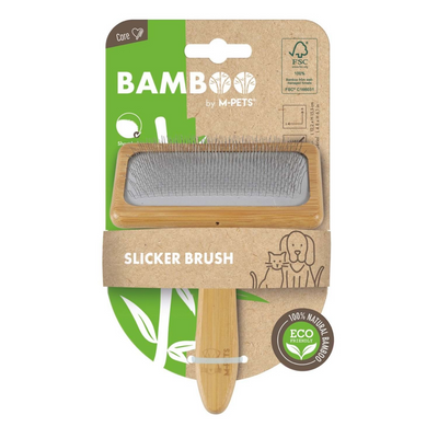 M-PETS Bamboo İnce Telli Fırça (L)