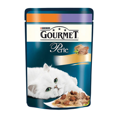Gourmet Perle Izgara Kuzu Etli Ve Hindi Etli Yaş Mama 85gr
