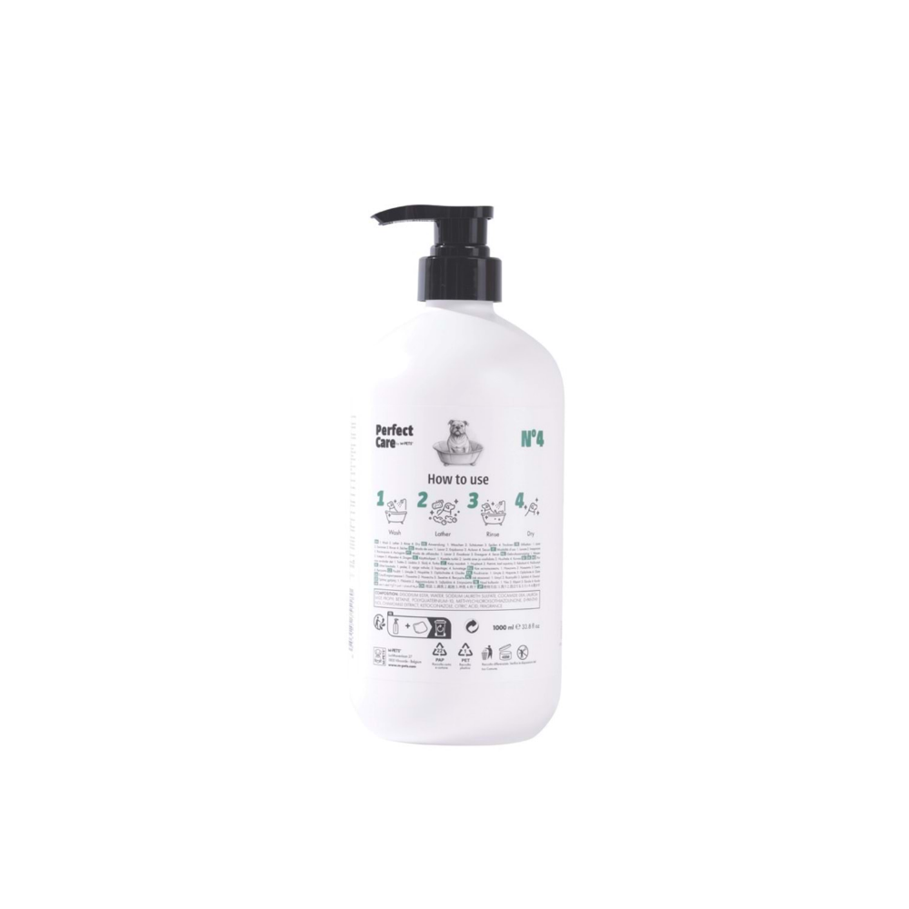 M-Pets Perfect Care No.4 Antiseptik/Antifungal/Antibakteriyel Köpek Şampuanı 1L