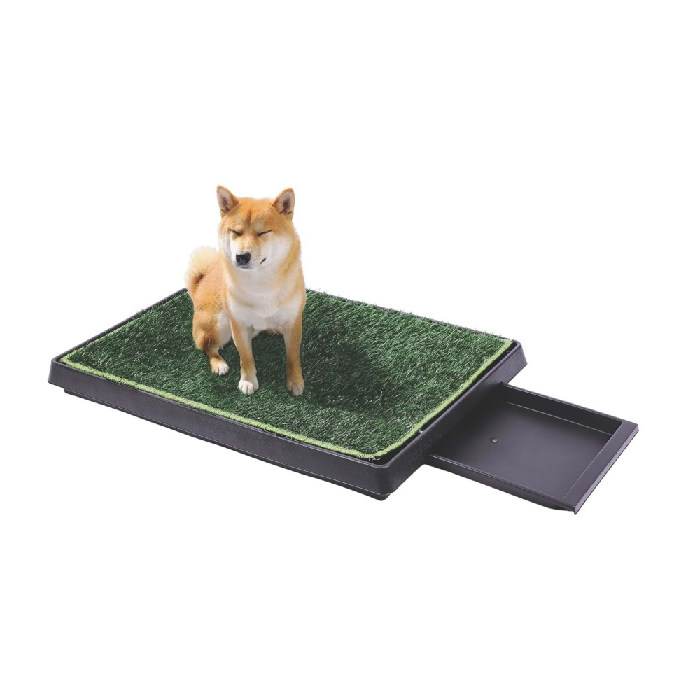 M-Pets Grass Mat Training Pad With Tray With Extra Refill XL 50 X 76 cm