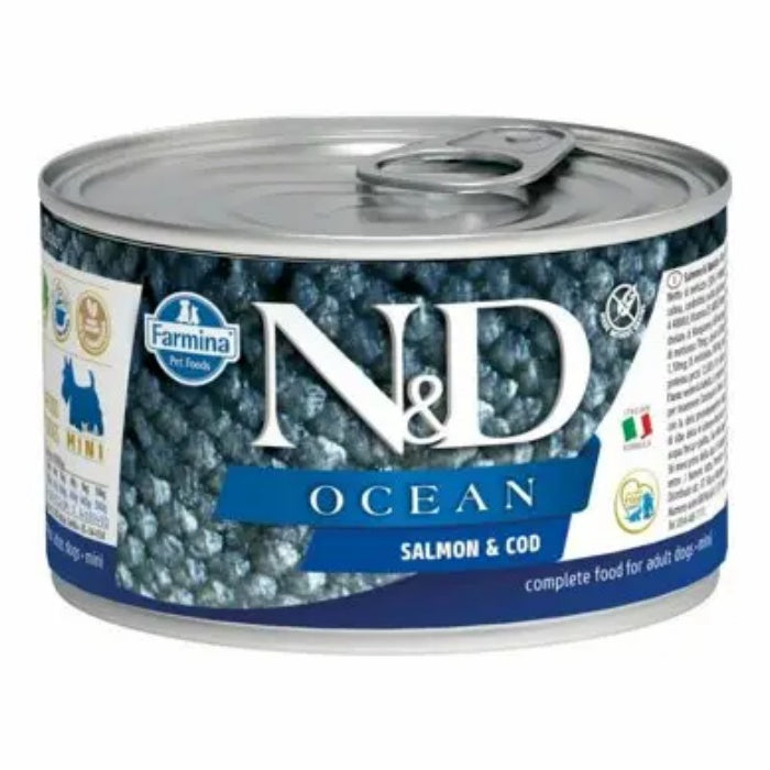 N&D Ocean Tahılsız Somon&Morina Balığı 140gr Mini Yaş Köpek Konservesi