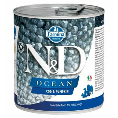 N&D Ocean Tahılsız Morina&Balkabağı 285gr Yaş Köpek Konservesi