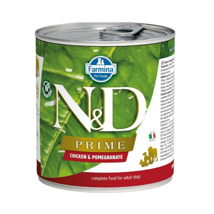N&D Prime Tahılsız Tavuk&Nar 285gr Yaş Köpek Konservesi