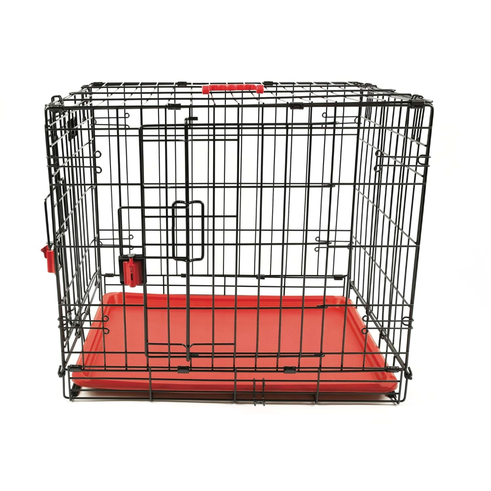 M-Pets Voyager Köpek Kafesi 2 Kapılı (S) Kırmızı 61x46x48Cm