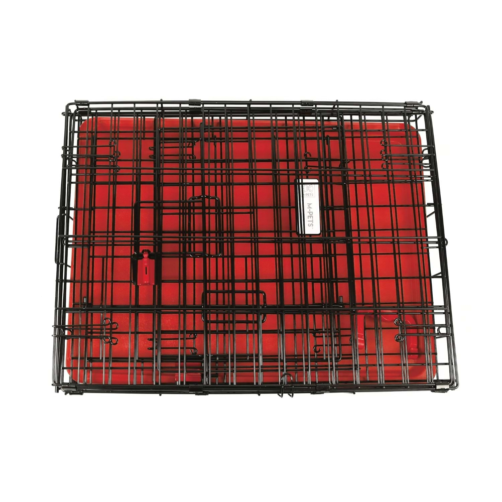 M-Pets Voyager Köpek Kafesi 2 Kapılı (Xxl) Kırmızı 122x76x84Cm