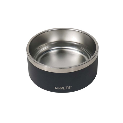 M-Pets Eskimo Çift Cidarlı Mama Kabı 2L Black
