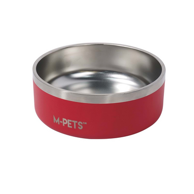 M-Pets Eskimo Çift Cidarlı Mama Kabı 1.25L Red