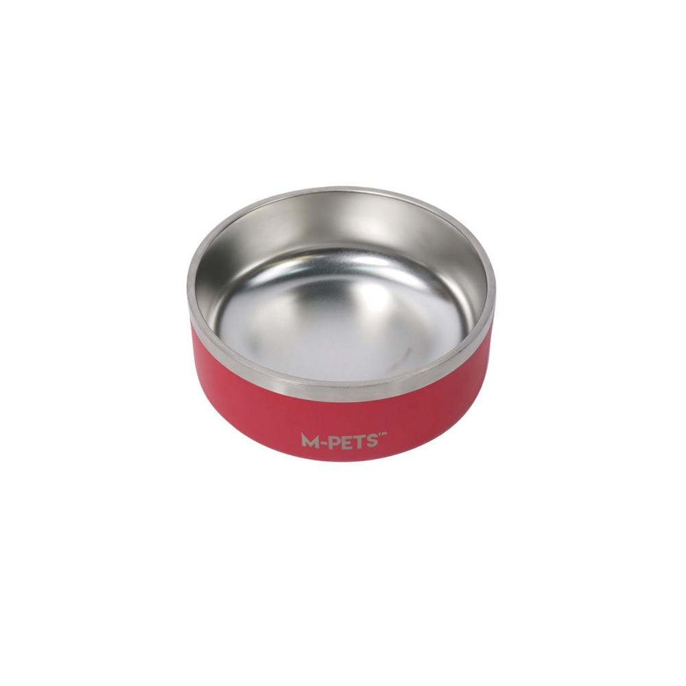 M-Pets Eskimo Çift Cidarlı Mama Kabı 2L Red