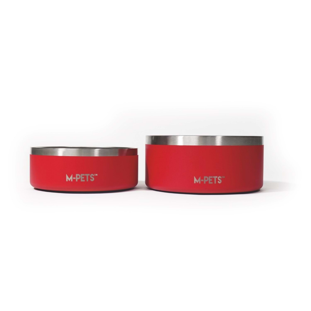 M-Pets Eskimo Çift Cidarlı Mama Kabı 2L Red