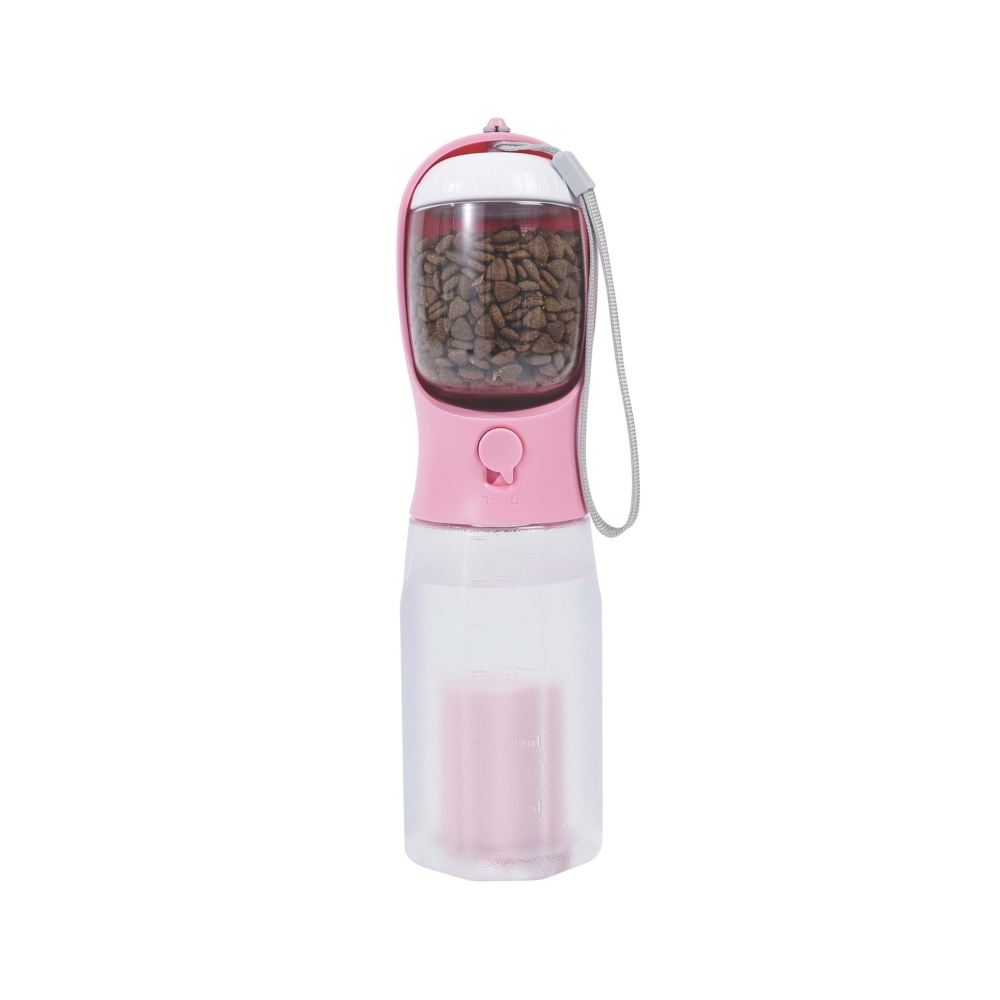 M-PETS On The Road 3İn1 Köpek Seyahat Suluğu 600Ml Pink