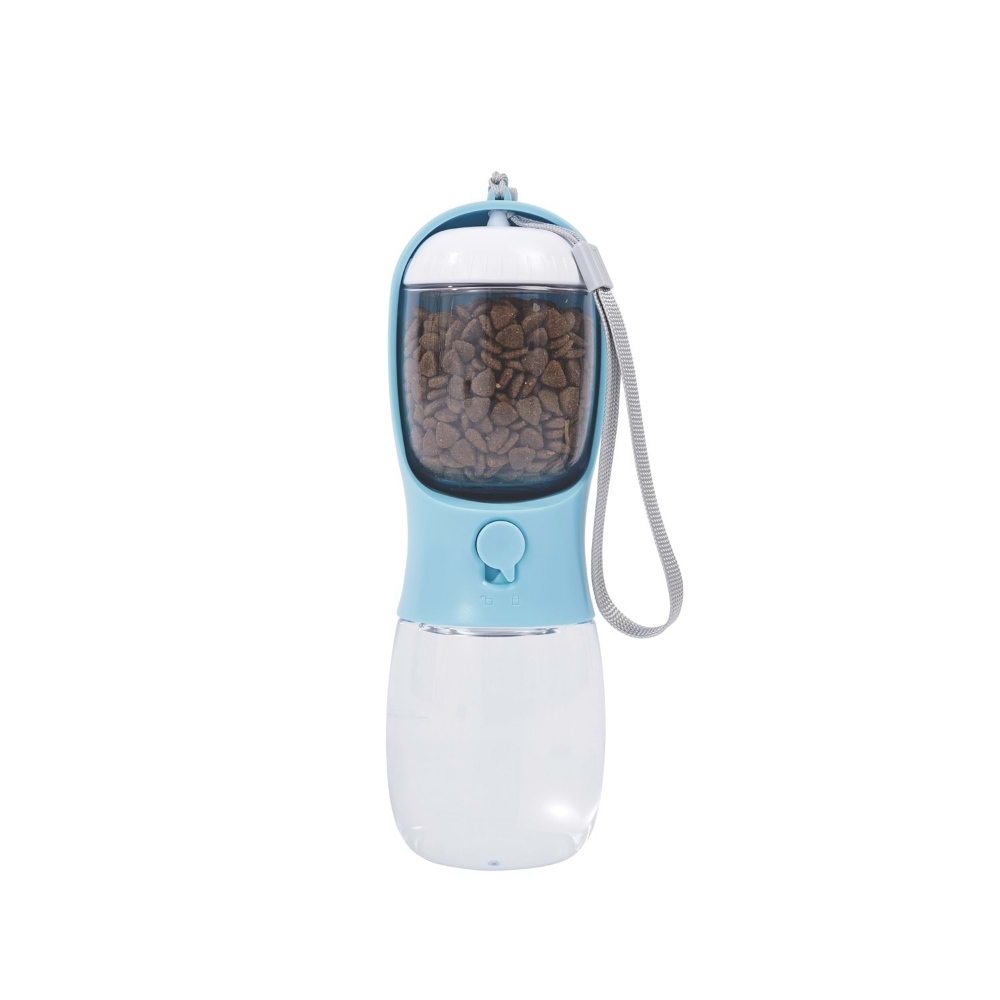 M-PETS On The Road 2İn1 Köpek Seyahat Suluğu 300Ml Blue
