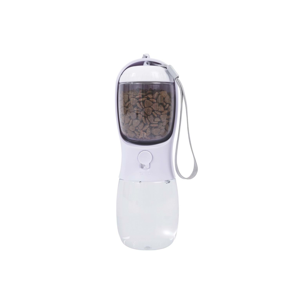 M-PETS On The Road 2İn1 Köpek Seyahat Suluğu 300Ml White