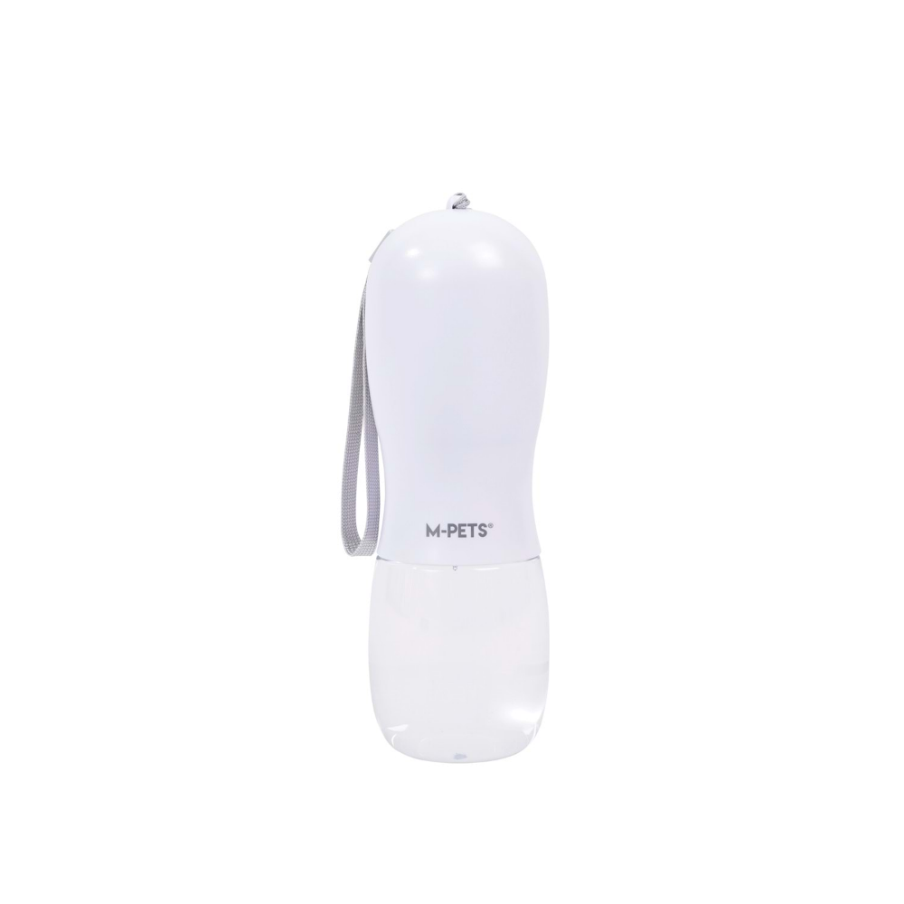M-PETS On The Road 2İn1 Köpek Seyahat Suluğu 300Ml White