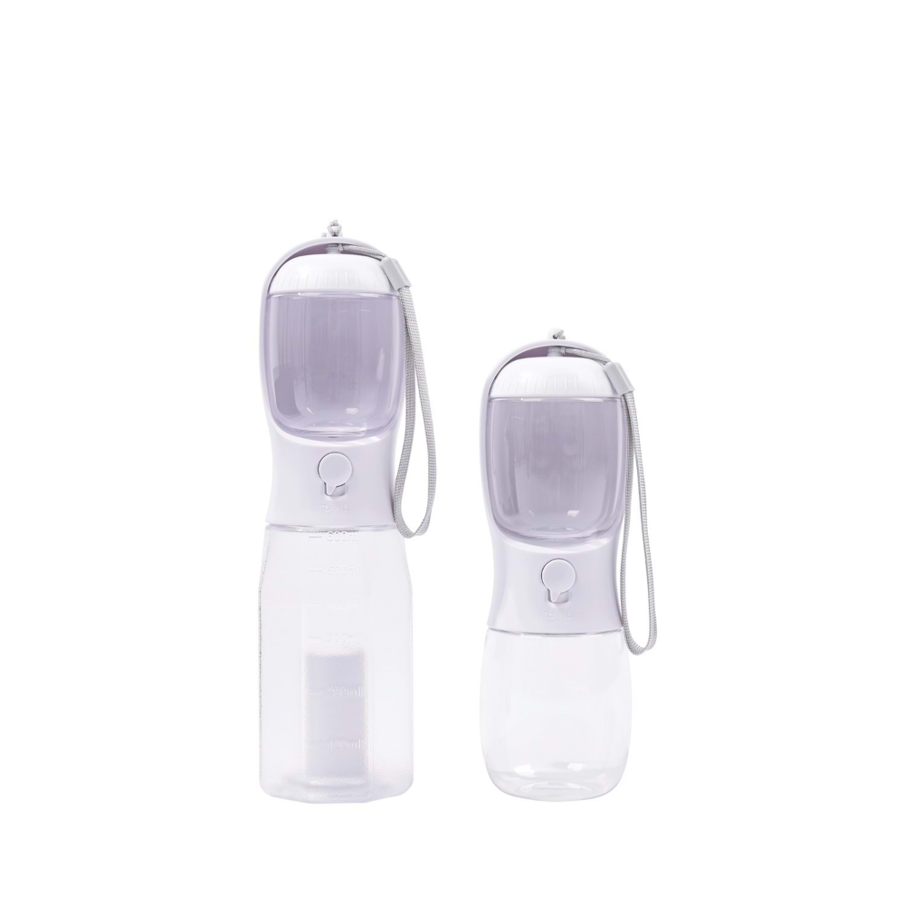 M-PETS On The Road 2İn1 Köpek Seyahat Suluğu 300Ml White