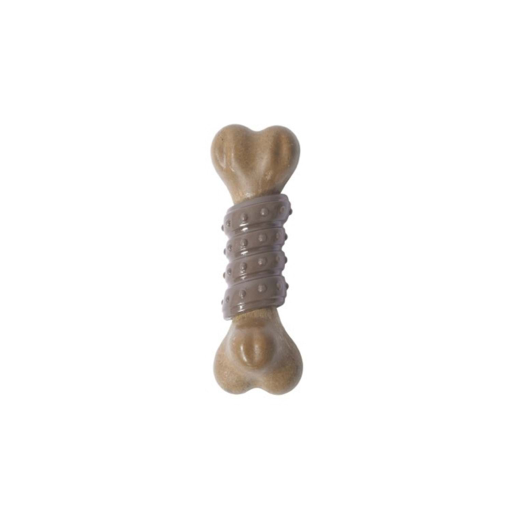 M-PETS Chewood Large Bone Wıth Rubber Köpek Oyuncağı (L)