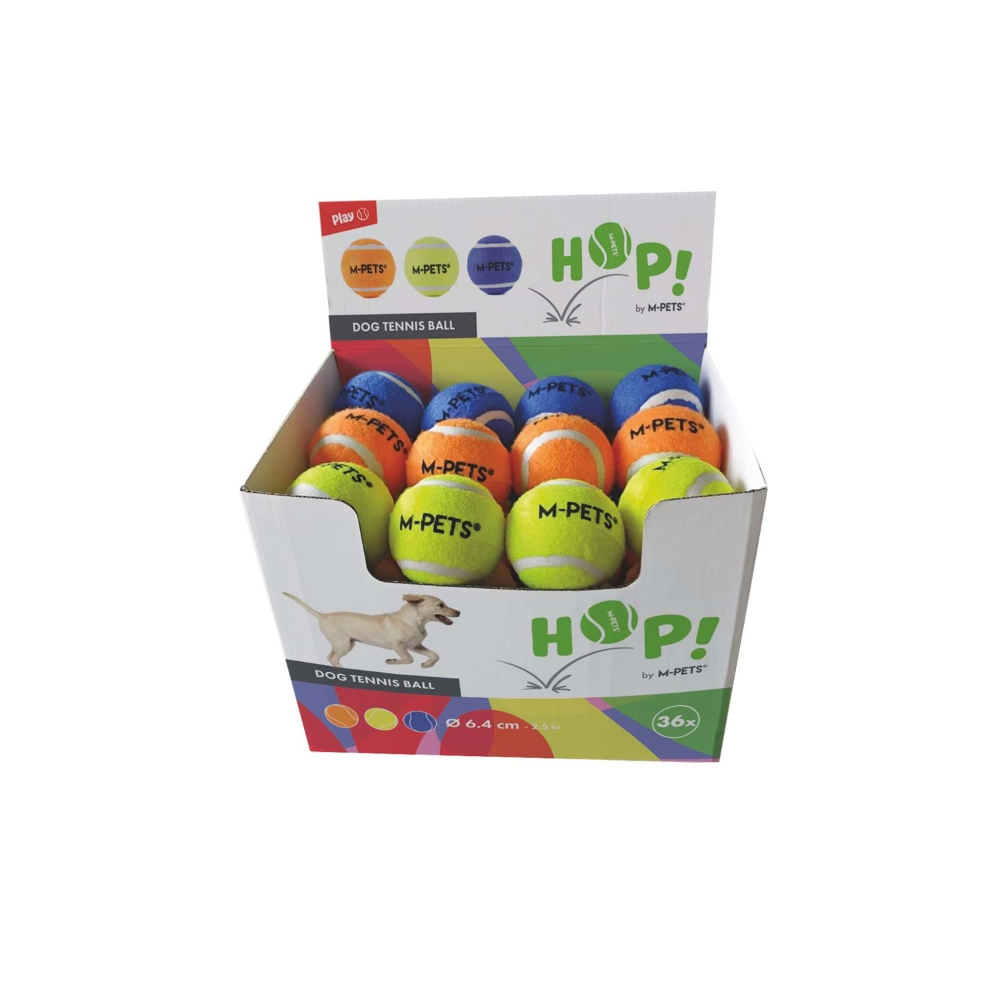 M-Pets Hop Tennis Topu Mix Color 6,4cm
