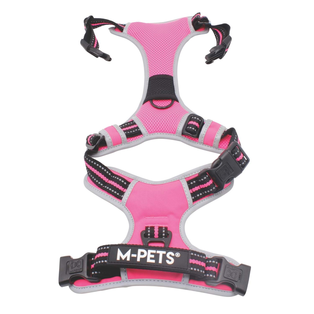 M-Pets Hıkıng Reflektörlü Soft Sırt Tasması Pınk (XL)