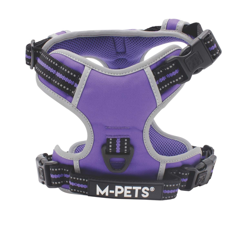 M-Pets Hıkıng Reflektörlü Soft Sırt Tasması Purple (M)
