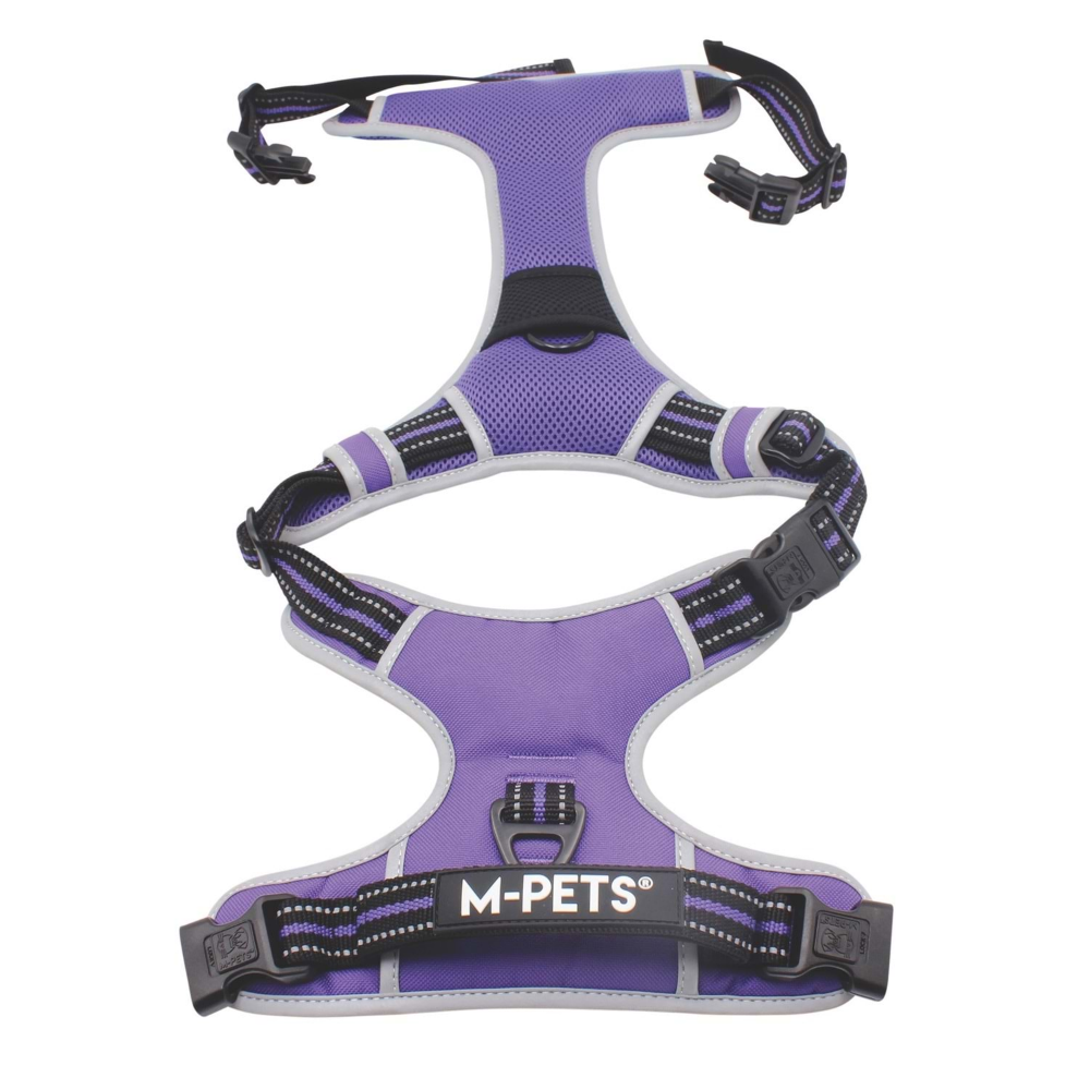 M-Pets Hıkıng Reflektörlü Soft Sırt Tasması Purple (XL)