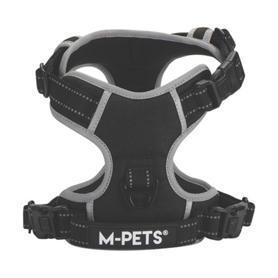 M-Pets Hıkıng Reflektörlü Soft Sırt Tasması Black (L)