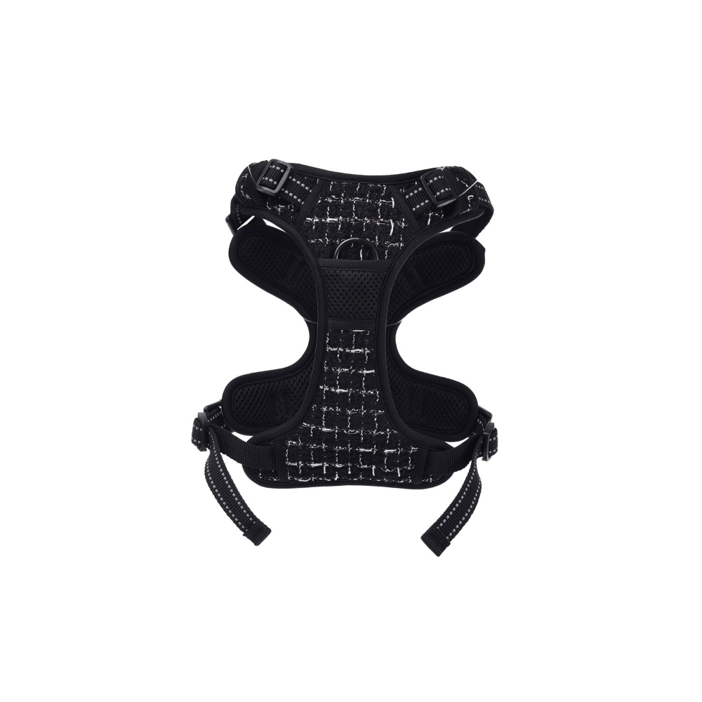 M-Pets Haute Couture Köpek Göğüs Tasması Black (M)