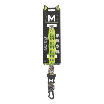 M-Pets Urban Style Freestyle Multicolor Şok Emici Gezdirme Tasma (M)