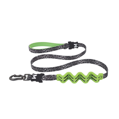 M-Pets Urban Style Freestyle Black/White Şok Emici Gezdirme Tasma (L)