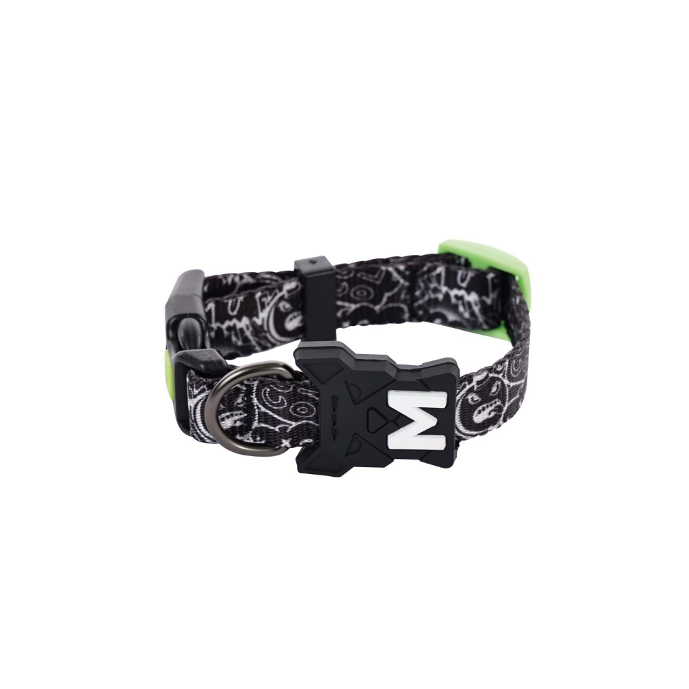 M-Pets Urban Style Freestyle Black/White Boyun Tasması (XS)