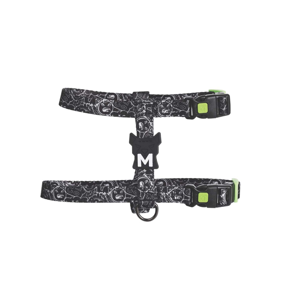M-Pets Urban Style Black/White Active Köpek Göğüs Tasması (XS)
