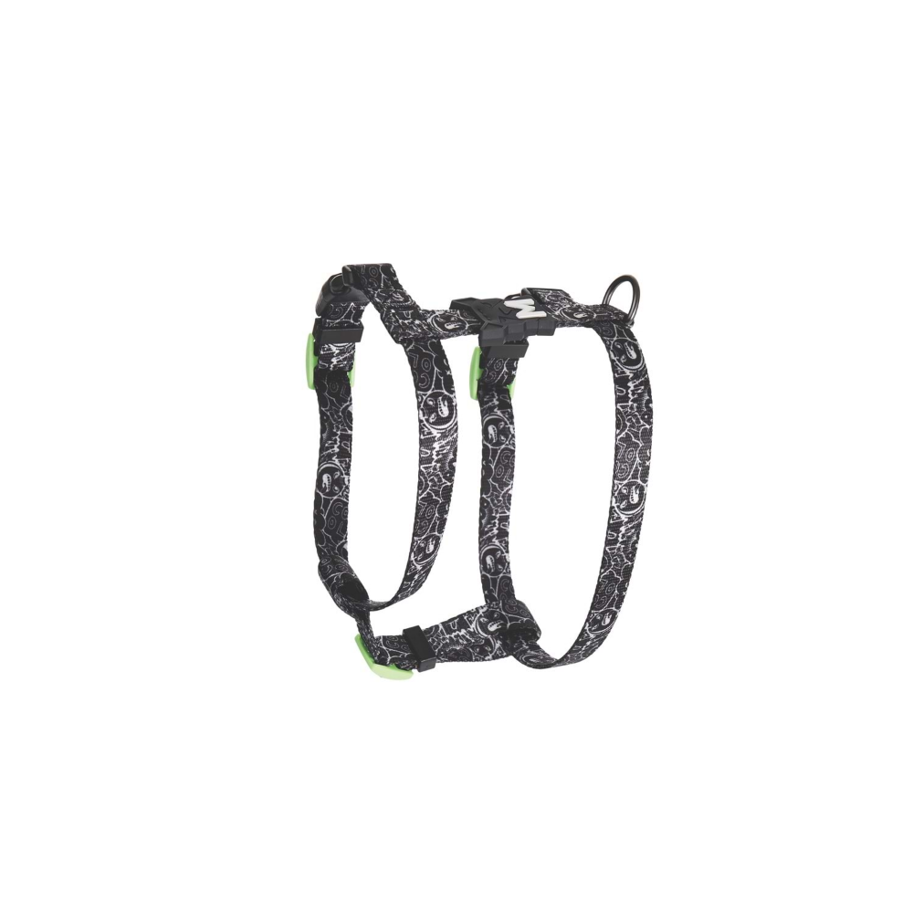 M-Pets Urban Style Black/White Active Köpek Göğüs Tasması (L)