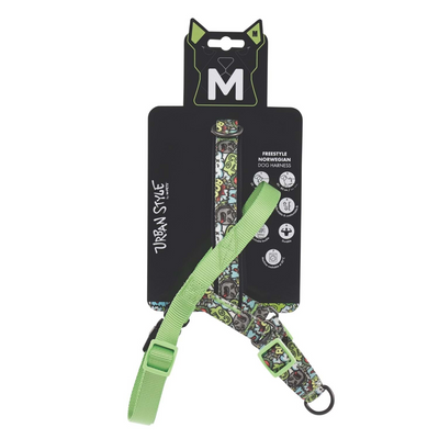 M-Pets Urban Style Multicolor Norwegian Köpek Göğüs Tasması (M)