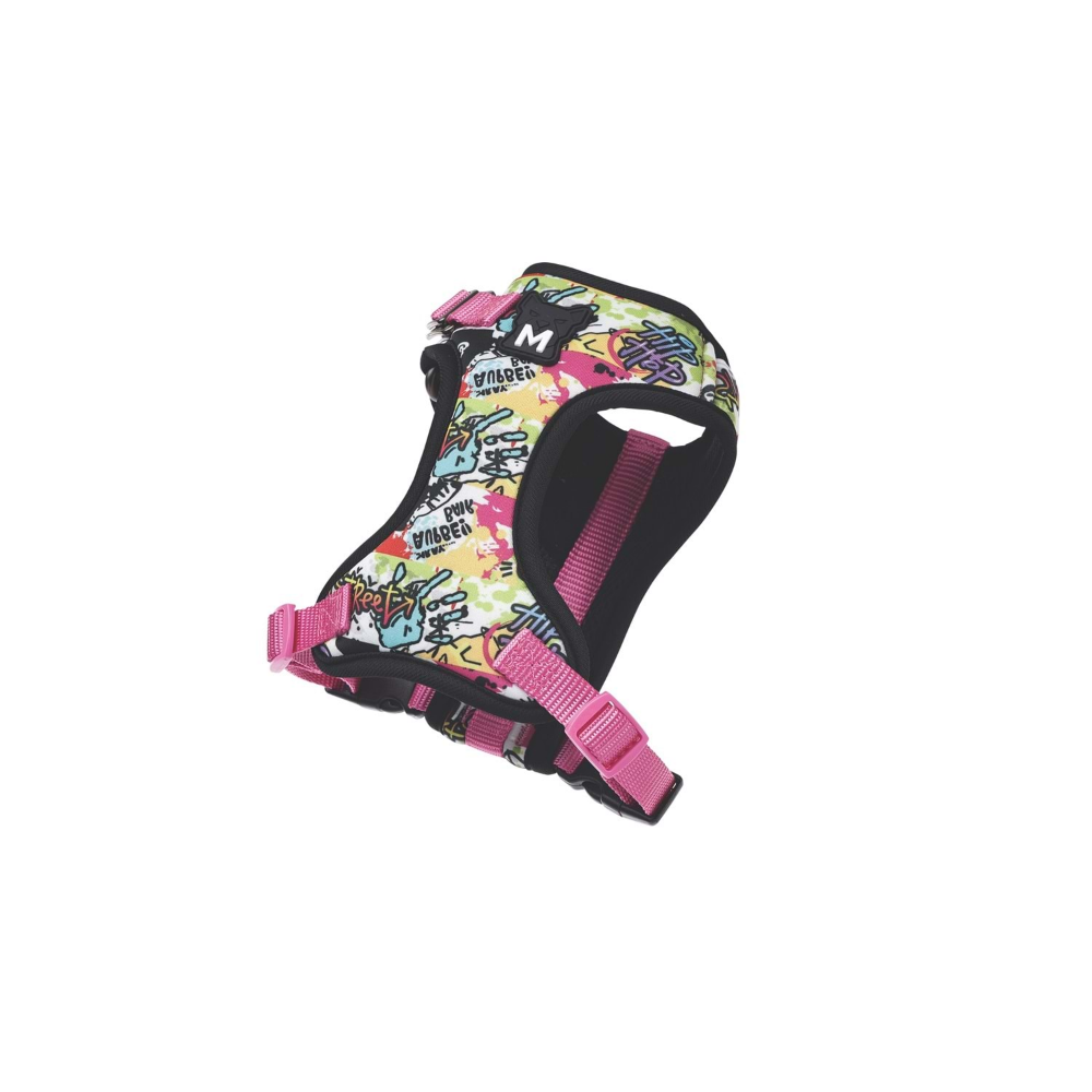 M-Pets Urban Style Graffiti Easy Fit Köpek Göğüs Tasması (L)