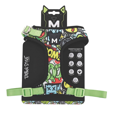 M-Pets Urban Style Multicolor Easy Fit Köpek Göğüs Tasması (M)
