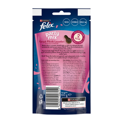 Felix Party Mix Karışık Piknik Lezzet Ödül Maması 60gr