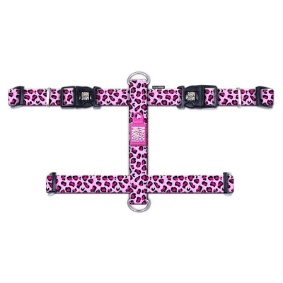 Max & Molly Leopard Pink Göğüs Tasması S