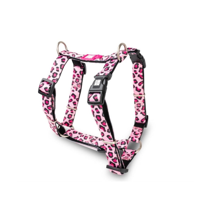 Max & Molly Leopard Pink Göğüs Tasması M