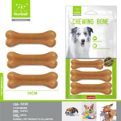 Nunbell Natural Pres Kemik 10Cm 3'Lü