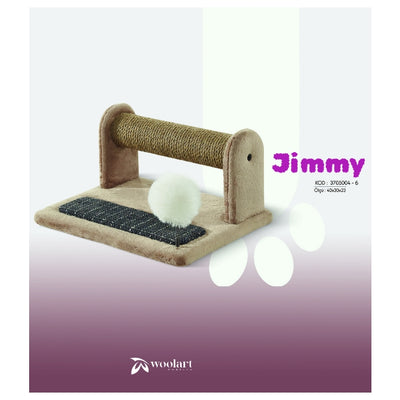 Woolart Jimmy Kedi Tırmalama Mobilyası Bej